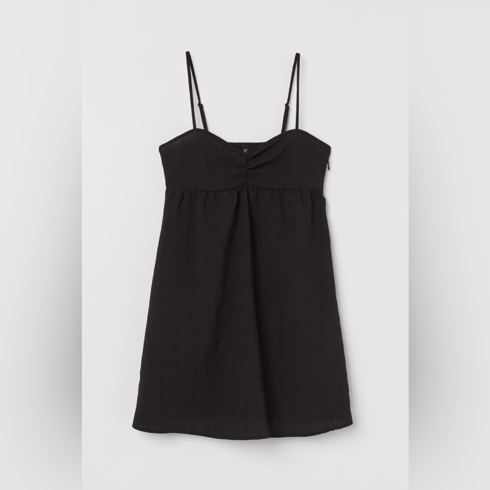 Used H&M Babydoll Cami Black Dress